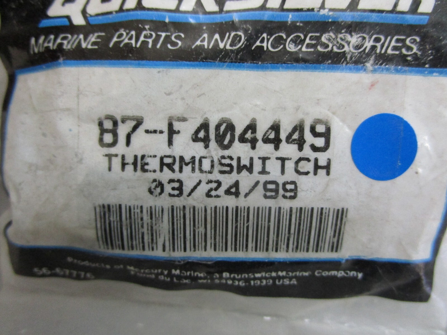 *NEW OEM* 0820 Mercury Quicksilver Thermoswitch 87-F404449