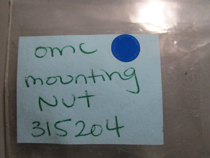 *NEW OEM* (LOT OF 2) 0810 OMC Johnson Evinrude Mounting Nut 315204 0315204