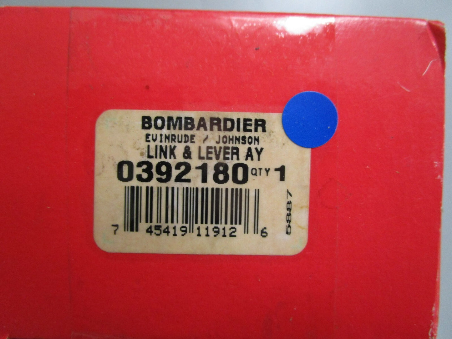 *NEW OEM* 0810 OMC Johnson Evinrude Link & Leer Assembly 392180 0392180