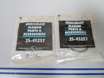 NEW OEM (LOT OF 2) 25-45257 Mercury Quicksilver O-Ring 0810