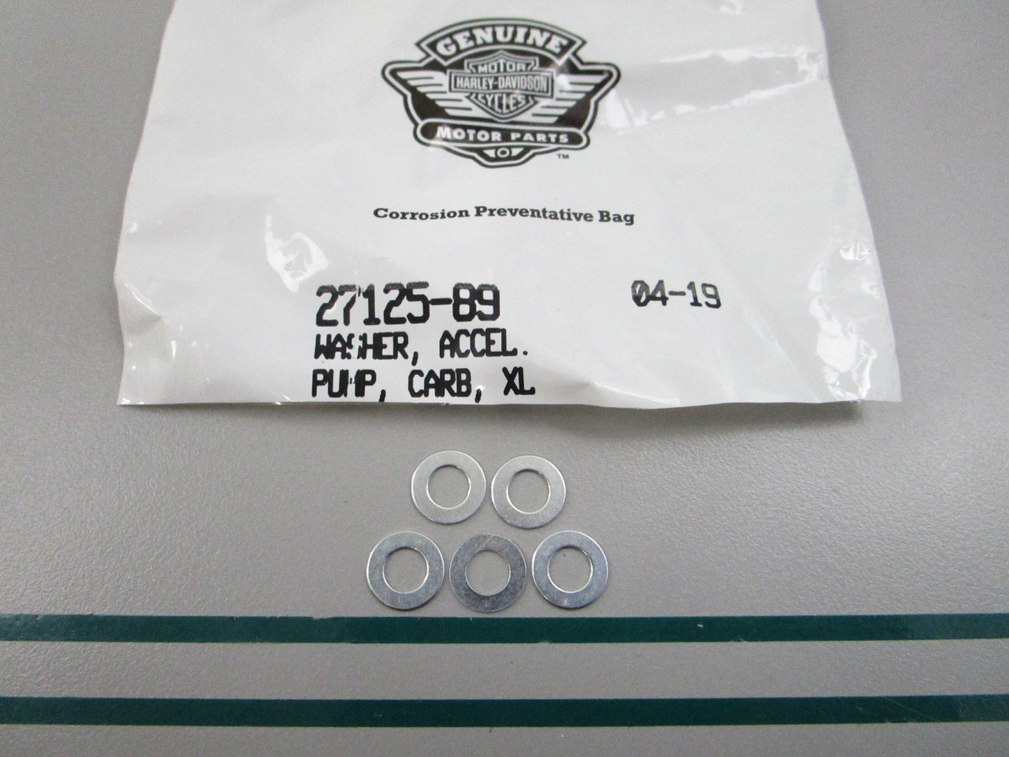 NEW OEM (LOT OF 5) 27125-89 Harley Davidson Washer 0810
