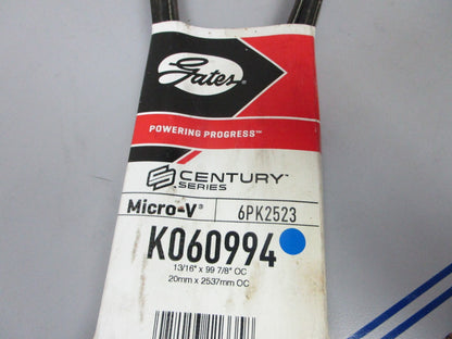 NEW K060994 Gates Micro-V 13/16" x 99 ⅞" Serpentine Belt 0720