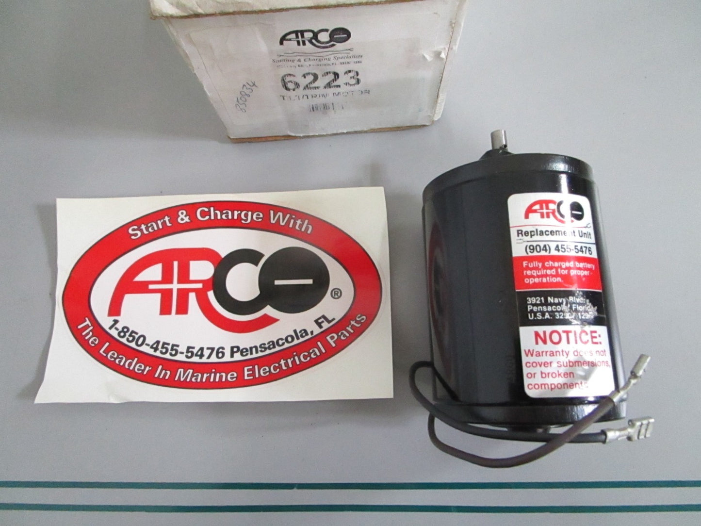 NEW 6223 Arco Tilt/Trim Motor Rep: 850834 Volvo 0820