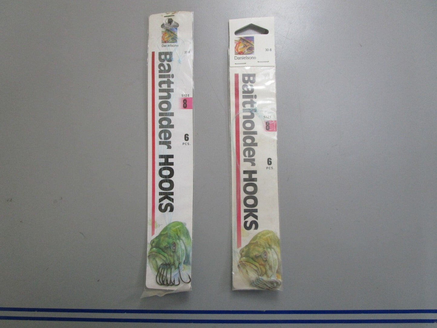 *NEW* (LOT OF 2) 0770 Danielson Size 8 Baitholder Hooks 30-8