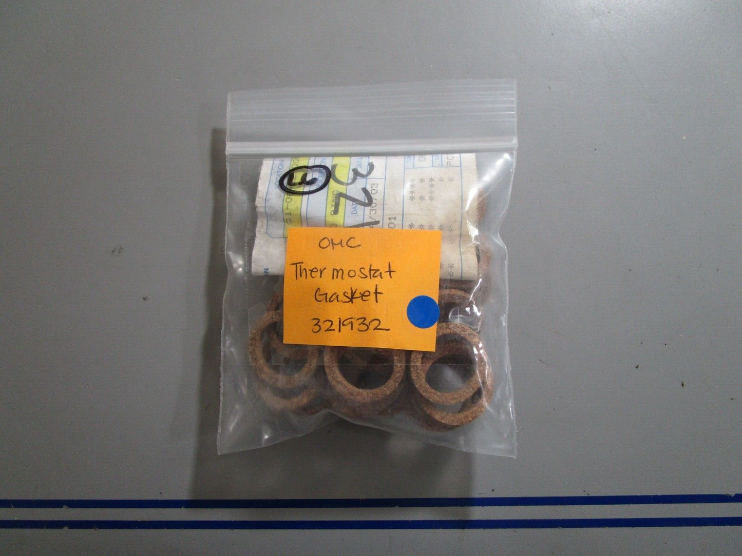 *NEW OEM* (LOT OF 5) 0770 OMC Johnson Evinrude Thermostat Gasket 321932 0321932