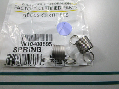 NEW OEM W10400895 Whirlpool 2 Spring Set 0810