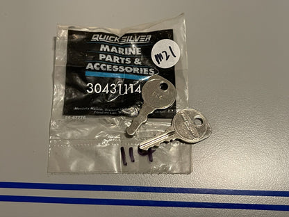 *NEW OEM* (LOT OF 2) 0810 Mercury Quicksilver Key 30431114