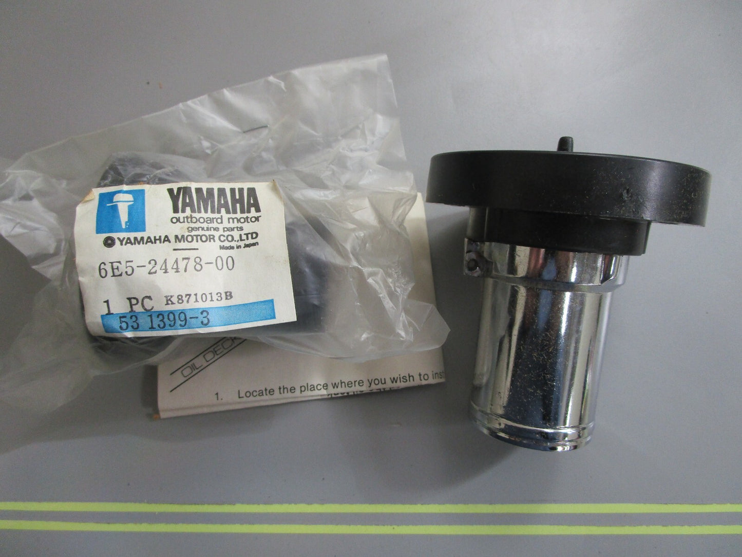 *NEW OEM* 0820 Yamaha Oil Deck Plate ABB-PLATE-DE-CK