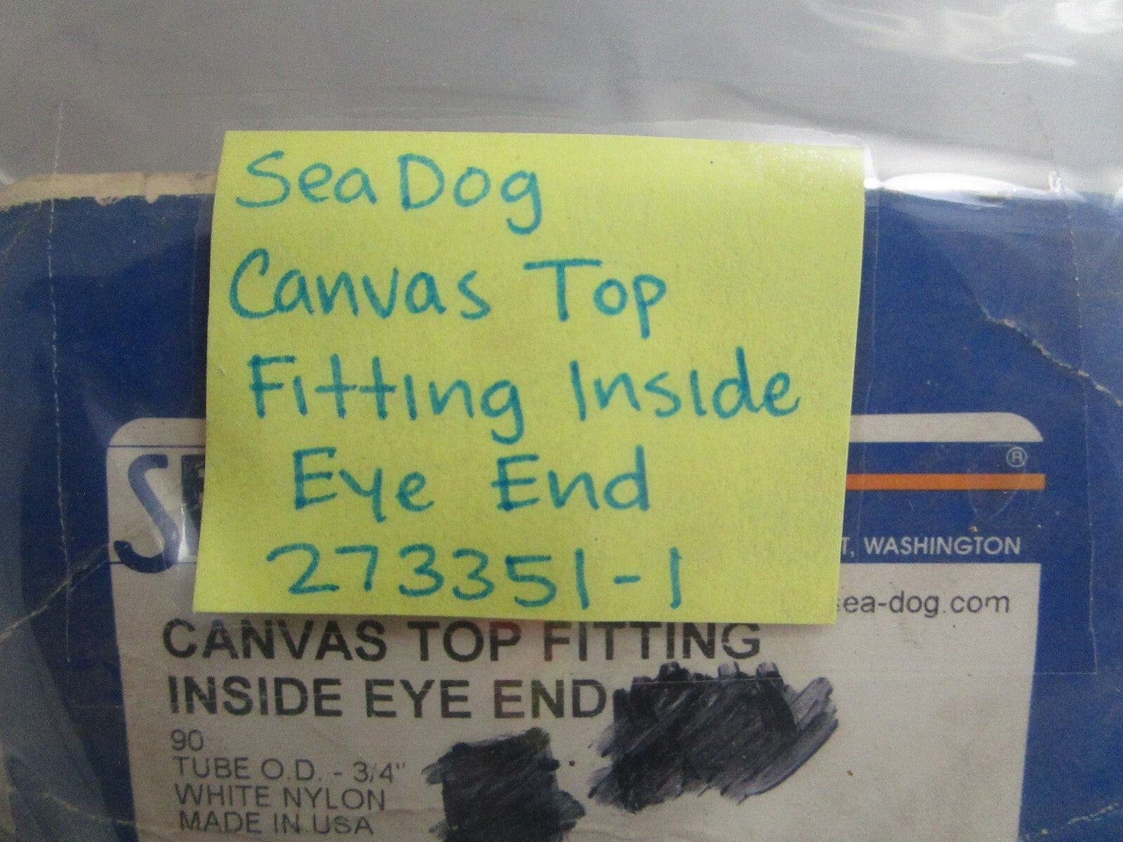 *NEW* 0810 Sea-Dog Canvas Top Fitting Inside Eye End 273351-1