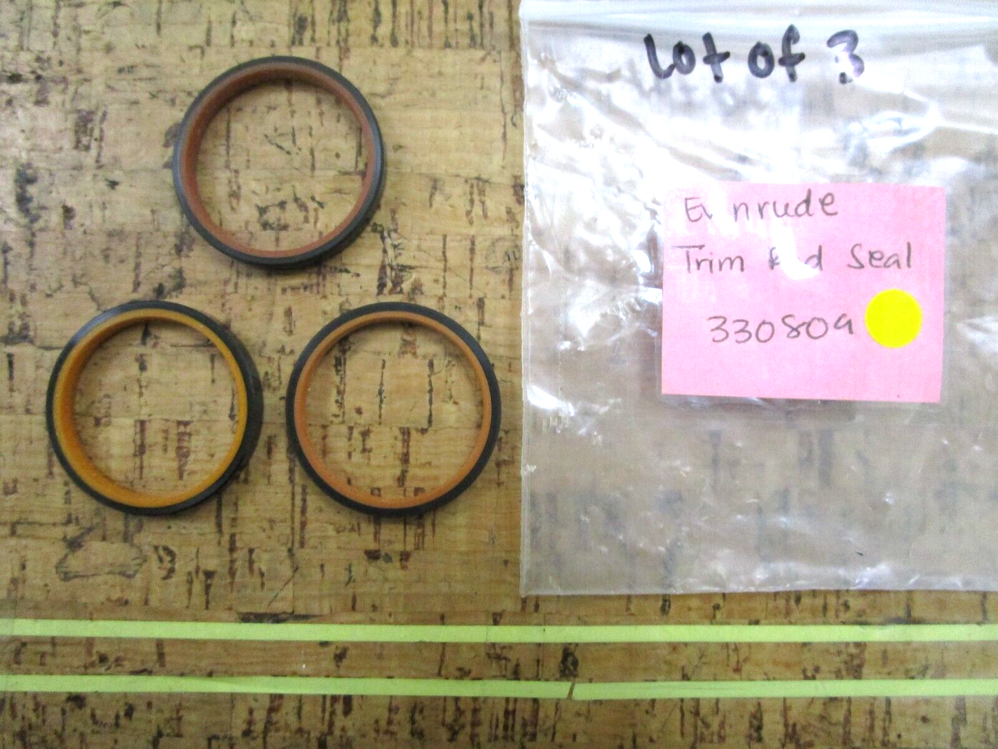 *NEW OEM* (LOT OF 3) 0750 OMC Johnson Evinrude TRIM ROD SEAL 330809 0330809