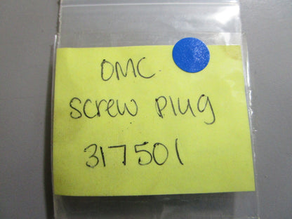 *NEW OEM* 0810 OMC Johnson Evinrude Screw Plug 317501 0317501