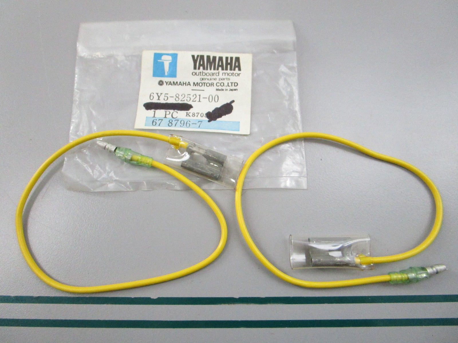 NEW OEM (LOT OF 2) 6Y5-82521-00-00 Yamaha Yellow Wire Extension Wire Cable 0810