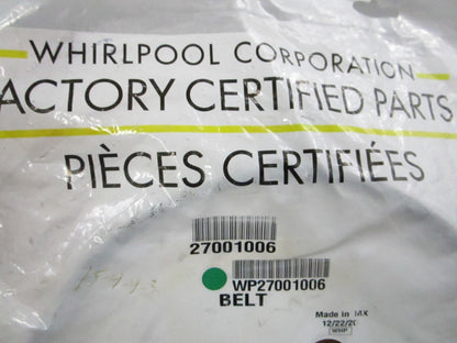 NEW OEM WPW27001006 Whirlpool Belt 0810