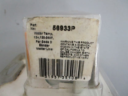 *NEW OEM* 0820 Teleflex Water Temperature Gauge 56933P