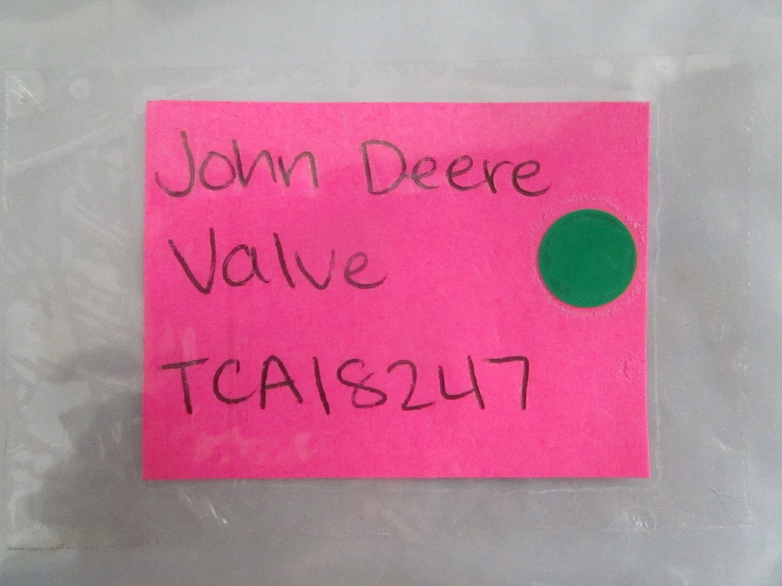 NEW OEM TCA18247 John Deere Valve 0820