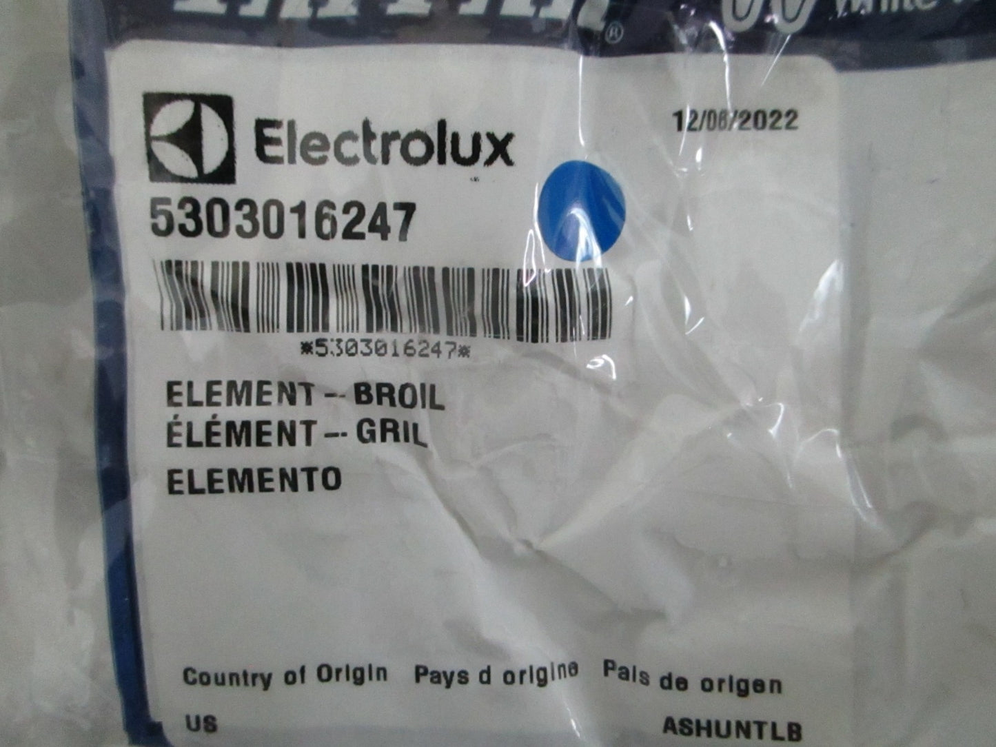 *NEW OEM* 0820 Electrolux Broil Element 5303016247