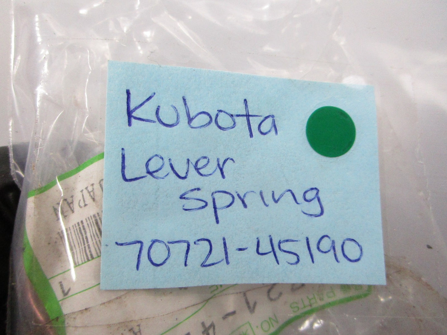 NEW OEM 70721-45190 Kubota Lever Spring 0810