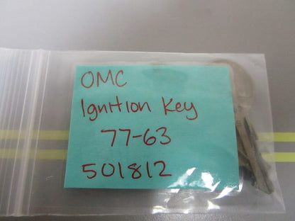 *NEW OEM* 0810 OMC Johnson Evinrude Ignition Key 77-63 501812 0501812