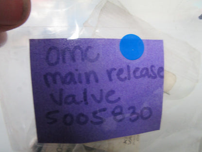 *NEW OEM* 0720 OMC Johnson Evinrude Main Release Valve 5005830