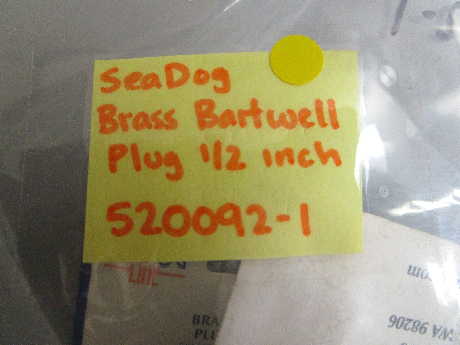 *NEW* 0750 Sea Dog  BRASS BARTWELL PLUG 1/2inch  520092-1