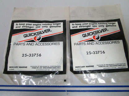 NEW OEM (LOT OF 2) 25-33756 Mercury Quicksilver O-Ring 0810