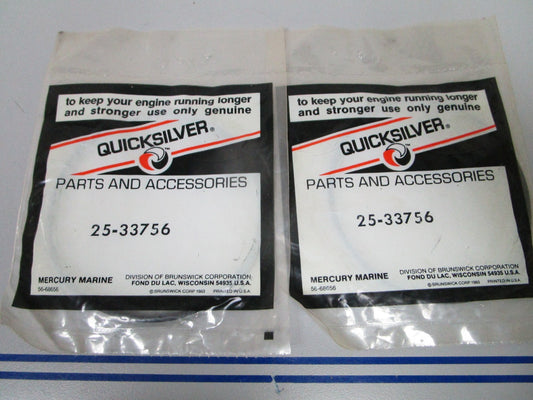 NEW OEM (LOT OF 2) 25-33756 Mercury Quicksilver O-Ring 0810