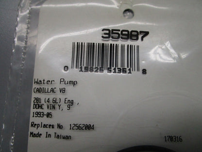 *NEW* 0810 Fel-Pro Water Pump Gasket 35987