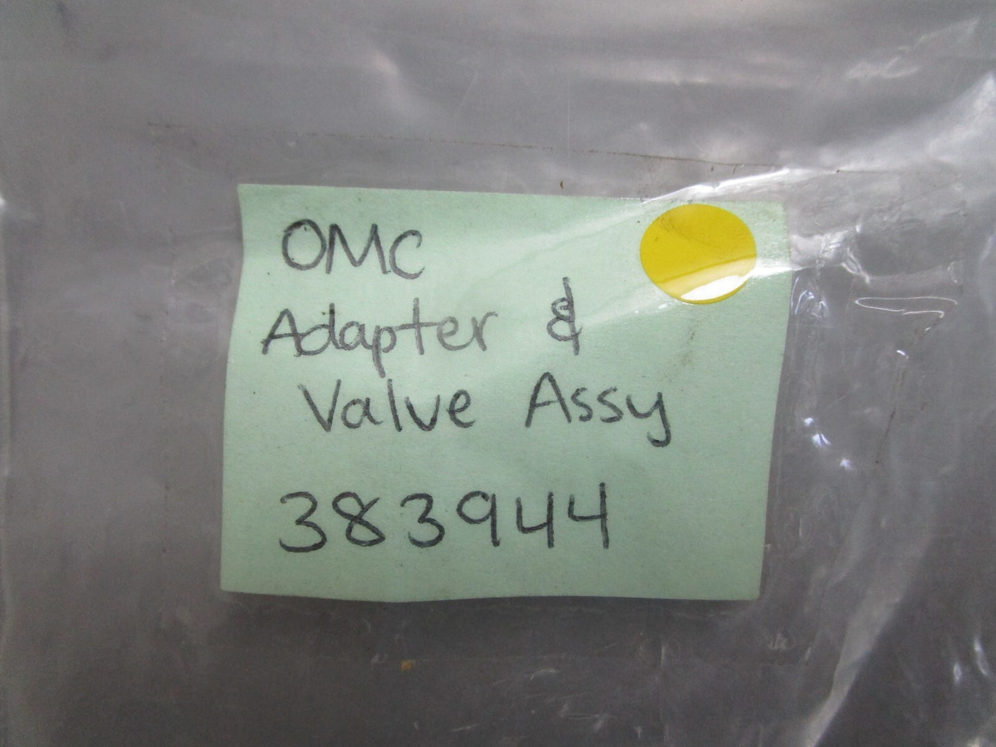 *NEW OEM* 0820 OMC Johnson Evinrude Adapter & Valve Assy 383944 0383944