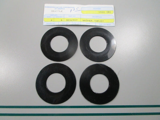 NEW OEM (LOT OF 4) 3852557 OMC Johnson Evinrude Thrust Washer 0810