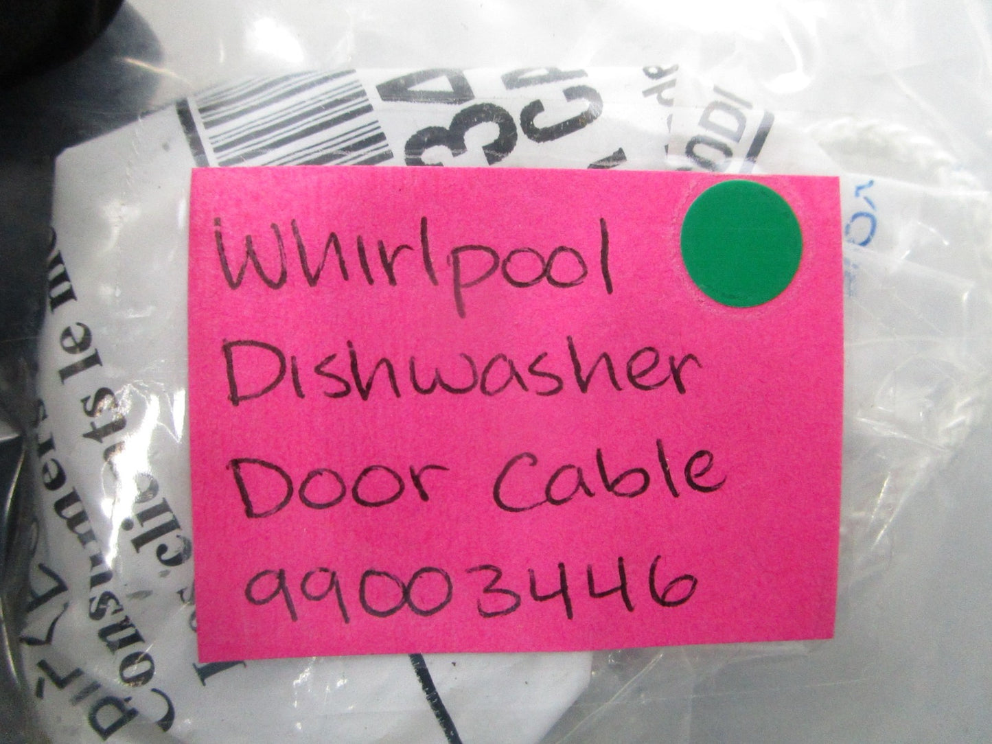 NEW OEM 99003446 Whirlpool Dishwasher Door Cable 0810