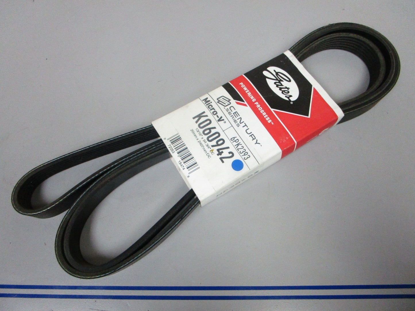 NEW K060942 Gates Micro-V 13/16" x 94 ¾" Serpentine Belt 0720