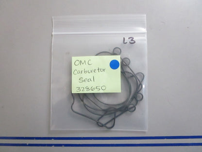 *NEW OEM* (LOT OF 3) 0810 OMC Johnson Evinrude Carburetor Seal 328650 0328650