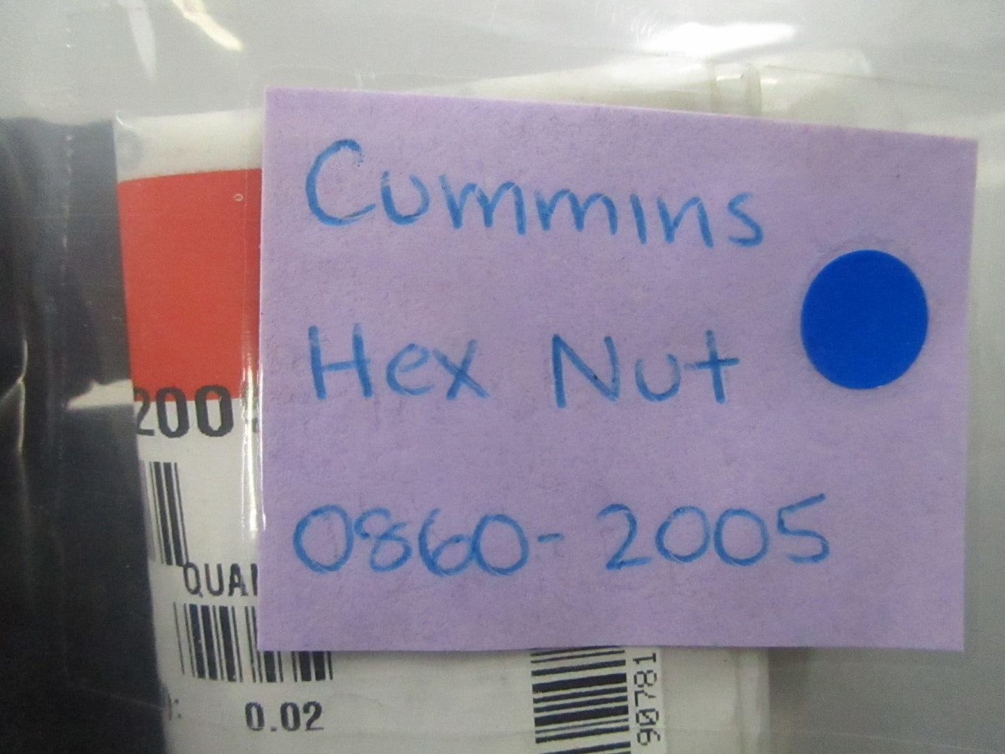 *NEW OEM* 0810 Cummins Hexagon Nut 0860-2005