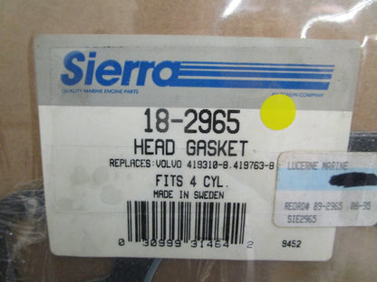 *NEW* 0820 Sierra Head Gasket 18-2965 Replaces: 419310