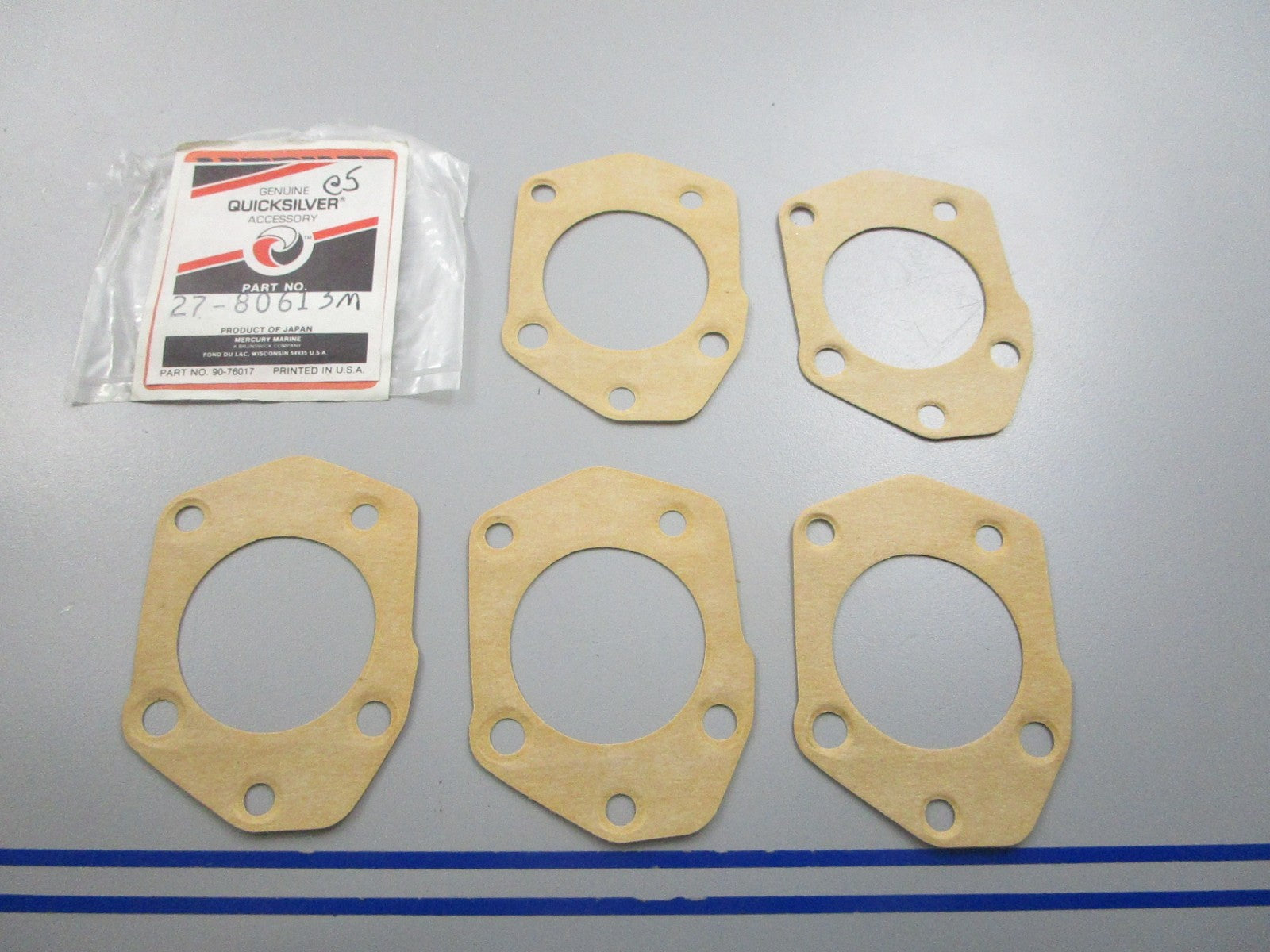 NEW OEM (LOT OF 5) 27-80613M Mercury Quicksilver Gasket 0810