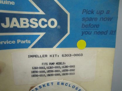 *NEW* 0810 Jabsco Impeller Kit 6303-0003
