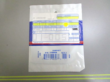 *NEW OEM* 0750 OMC Johnson Evinrude GASKET 338884 0338884