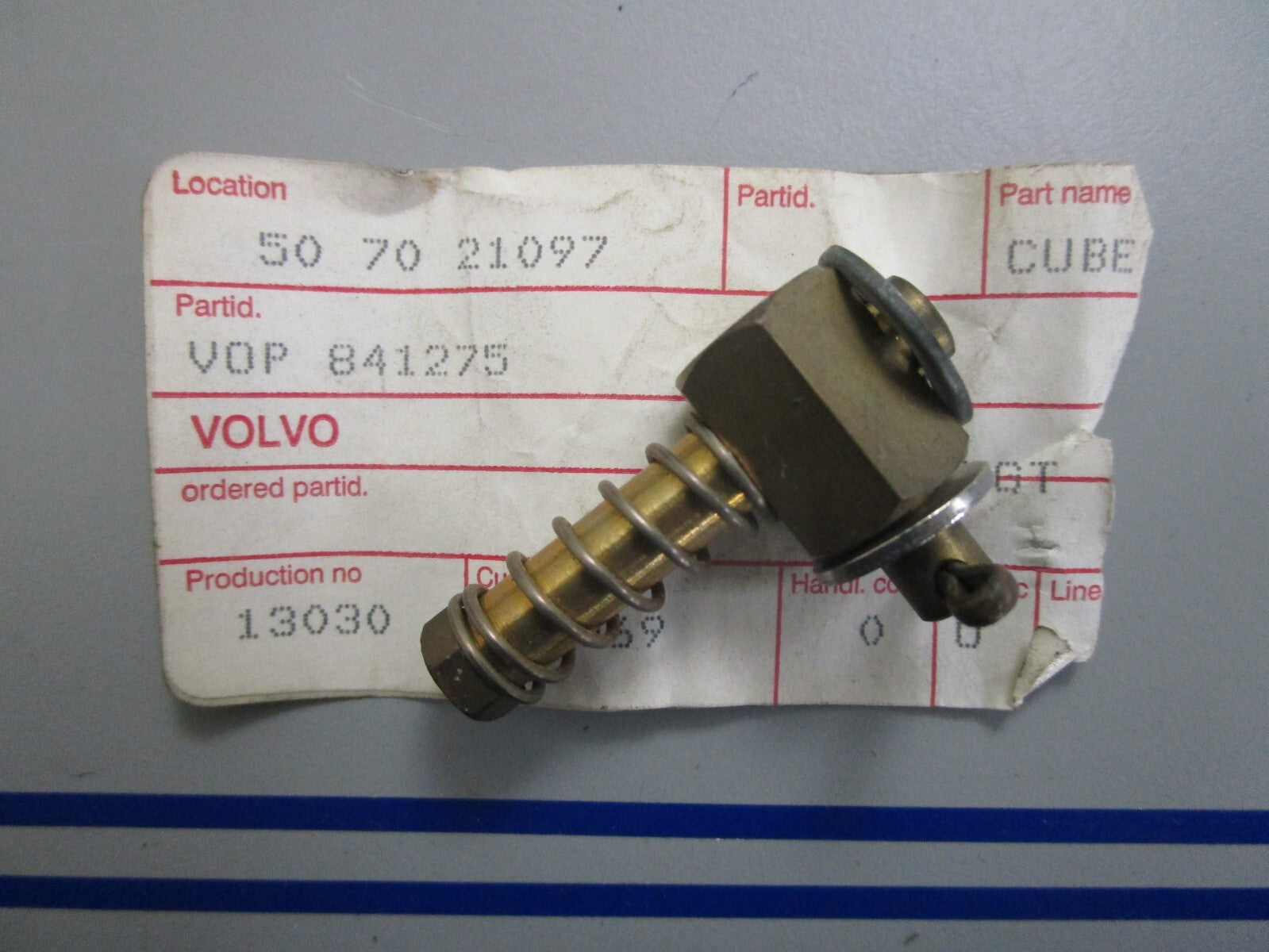 *NEW OEM* 0820 Volvo Penta Throttle Cable Cube 841275