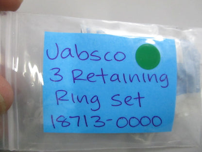 NEW 18713-0000 Jabsco 3 Retaining Ring Set 0810