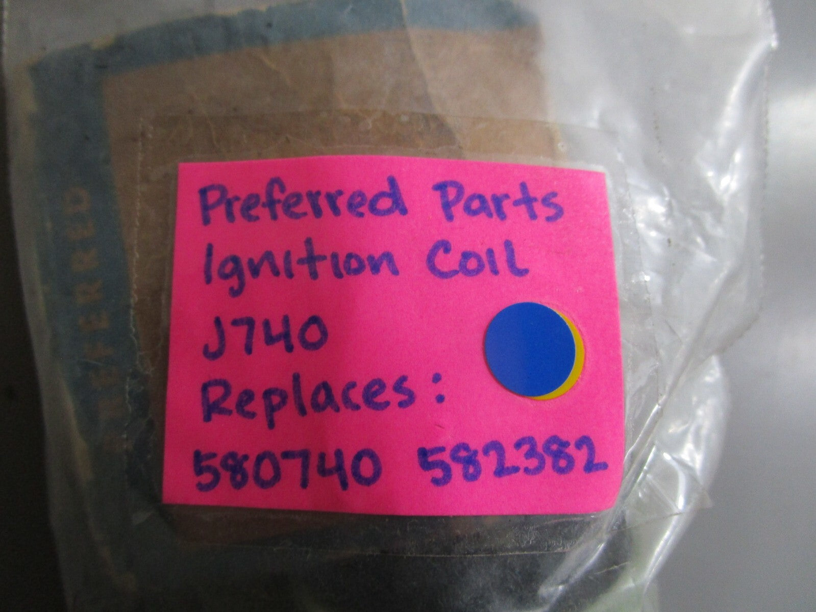 *NEW* 0810 Preferred Parts Ignition Coil J740 Replaces: 580740 582382