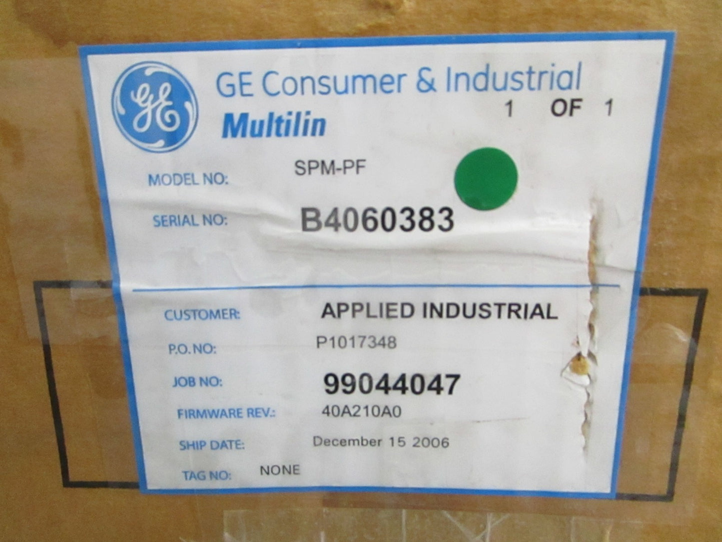 GE Multilin SPM-PF Synchronous Motor Protection Relay w/PF Reg NEW OEM 0820