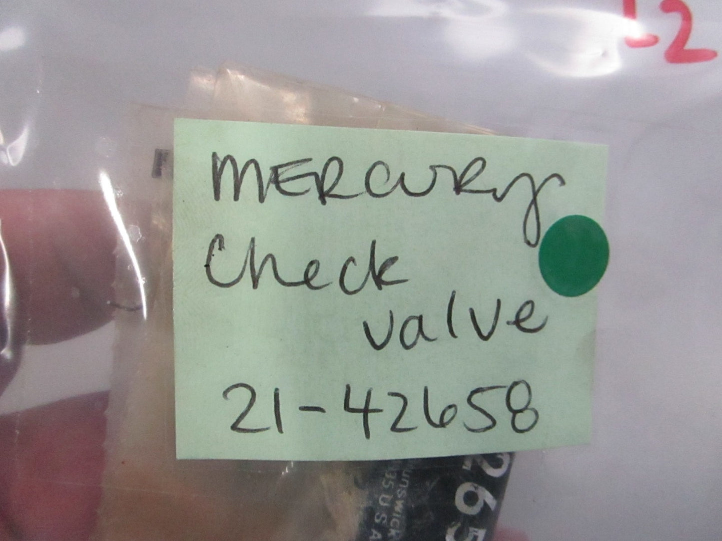 NEW OEM (LOT OF 2) 21-42658 Mercury Quicksilver Check Valve 0810