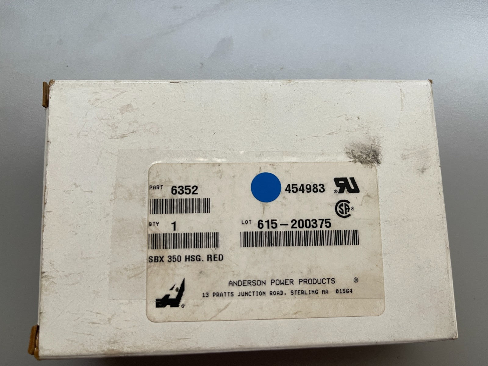 *NEW OEM* 0720 Anderson Power SBX 350 Red Connector Housing 454983