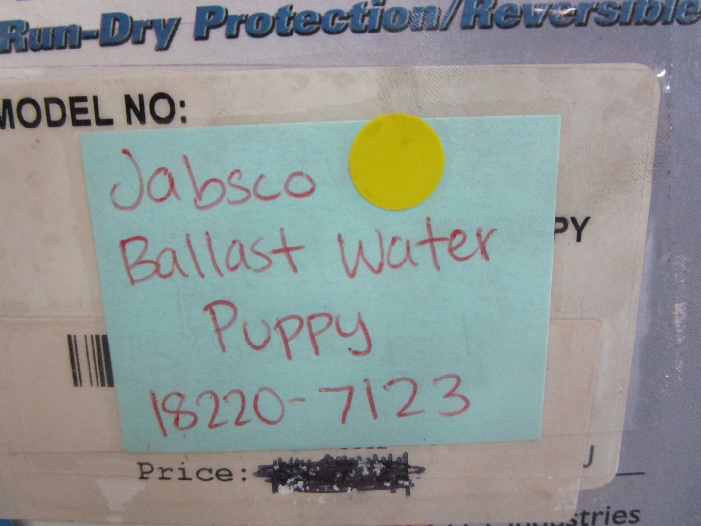 *NEW* 0820 Jabsco Ballast Water Puppy 18220-7123