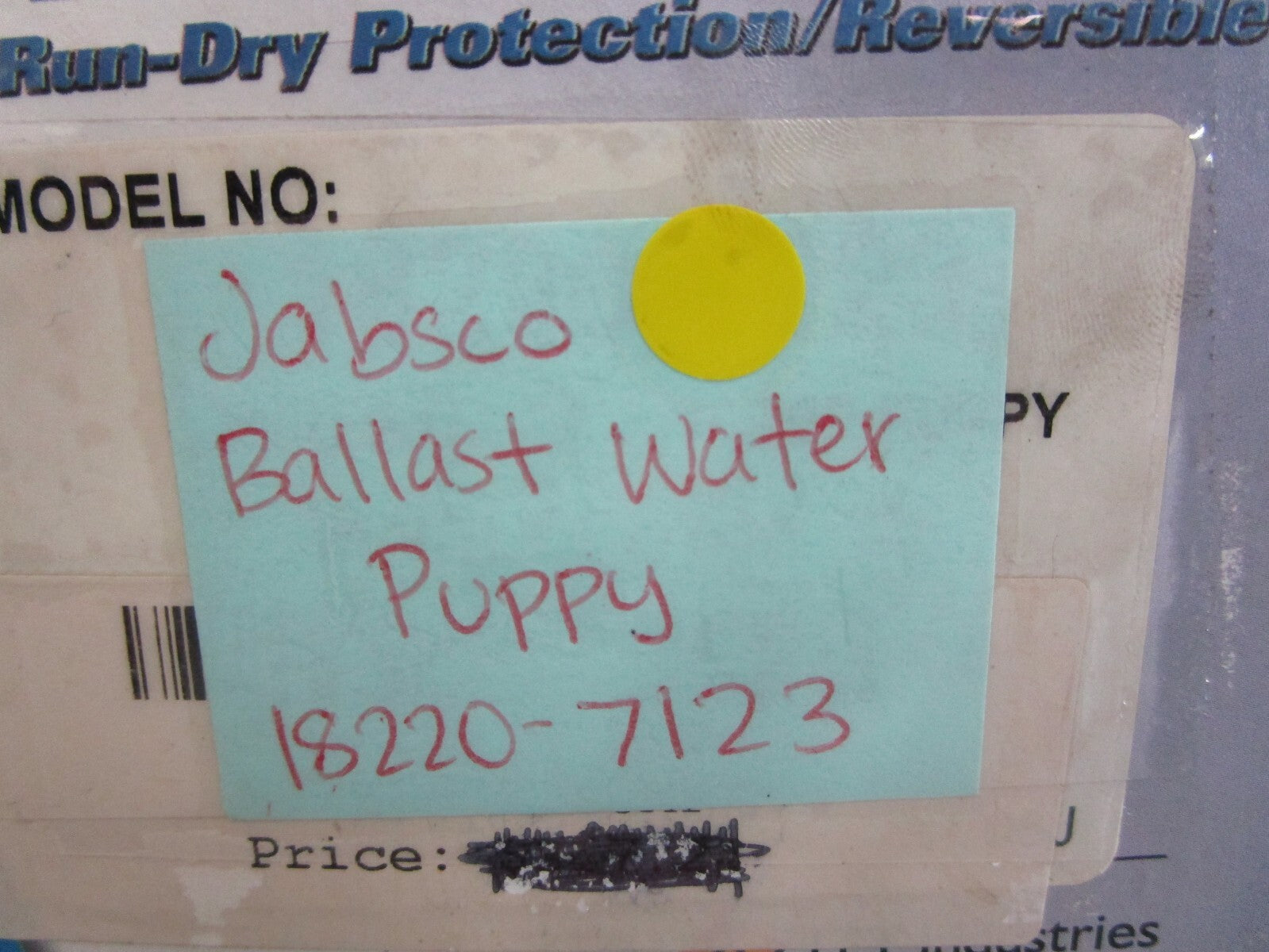 *NEW* 0820 Jabsco Ballast Water Puppy 18220-7123
