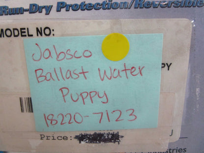 *NEW* 0820 Jabsco Ballast Water Puppy 18220-7123