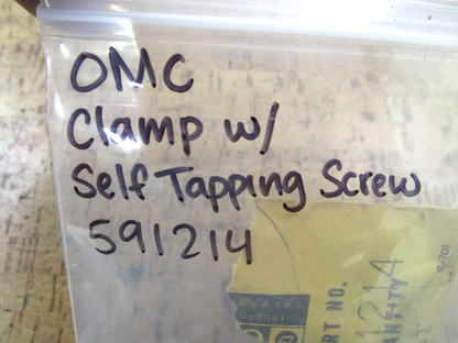 *NEW OEM* 0750 OMC Johnson Evinrude CLAMP w/SELF TAPPING SCREW 591214 0591214