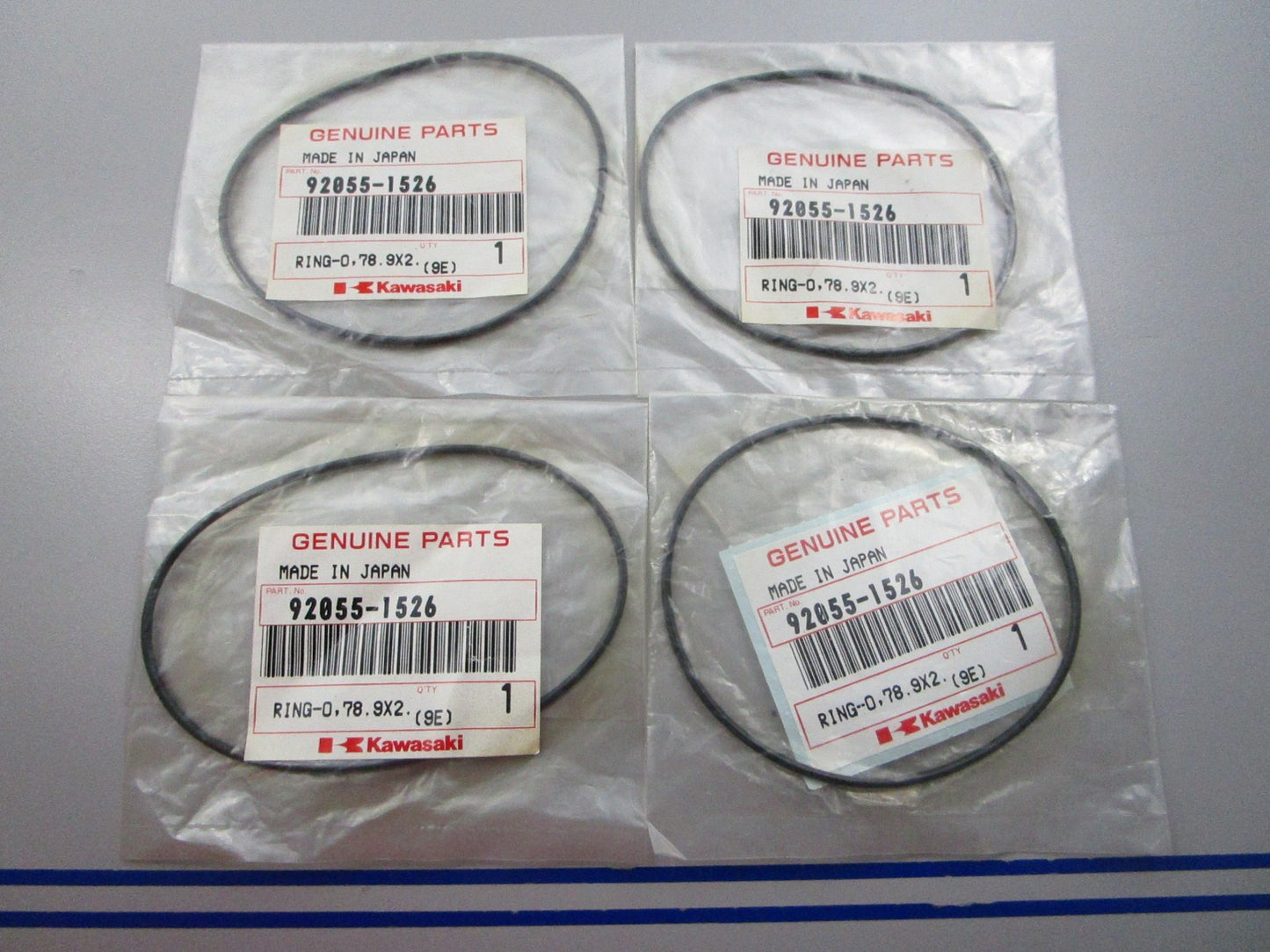 NEW OEM (LOT OF 4) 92055-1526 Kawasaki O-Ring 0810