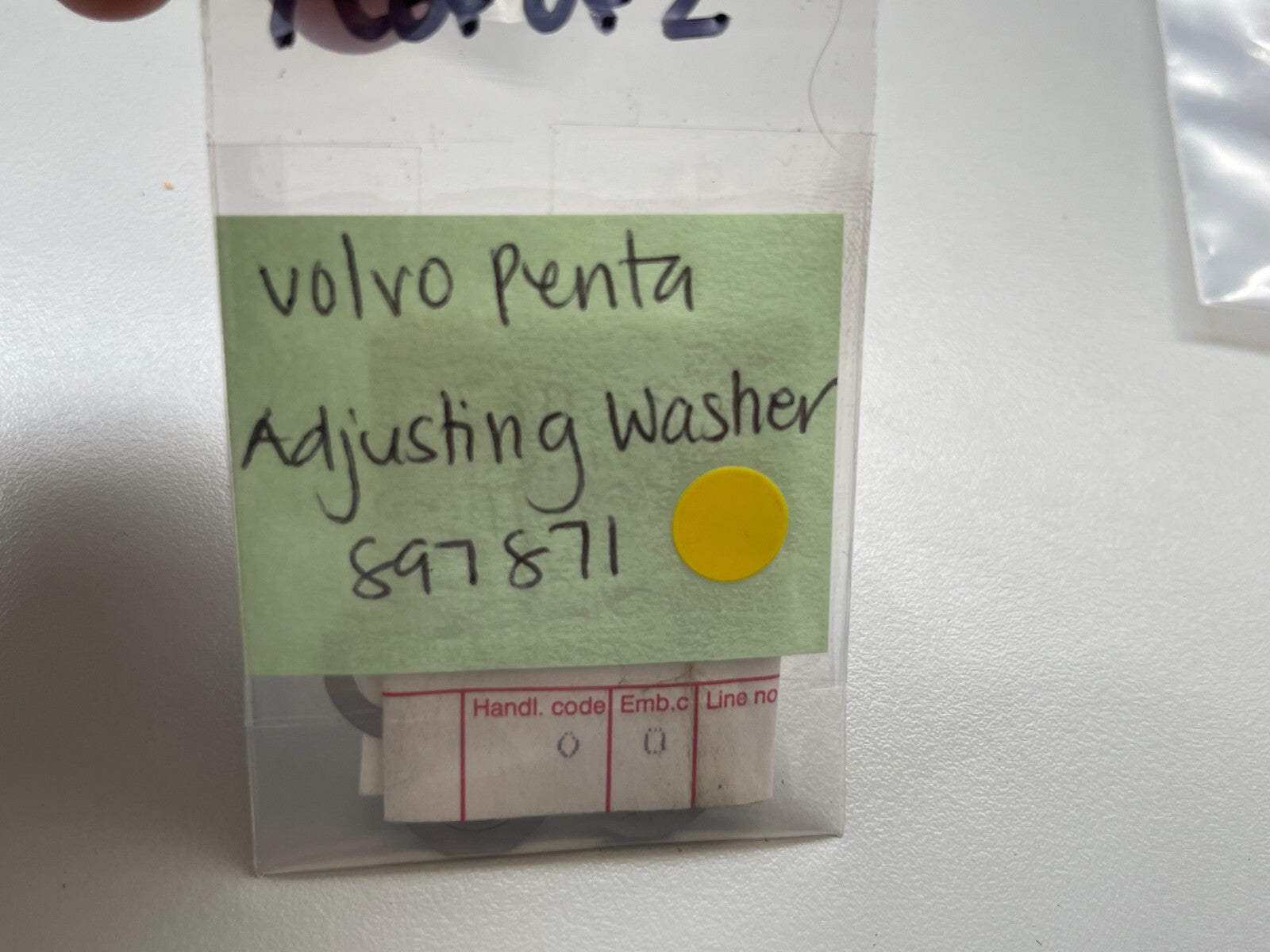 *NEW OEM* (LOT OF 2) 0810 Volvo Penta Adjusting Washer 897871