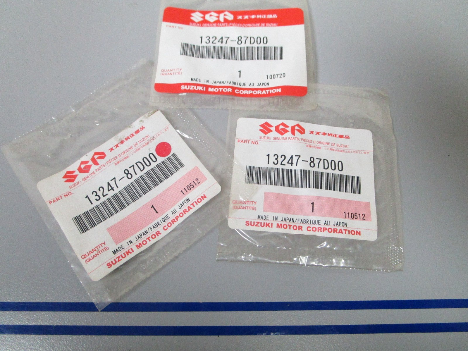 NEW OEM (LOT OF 3) 13247-87D00 Suzuki O-Ring 0810